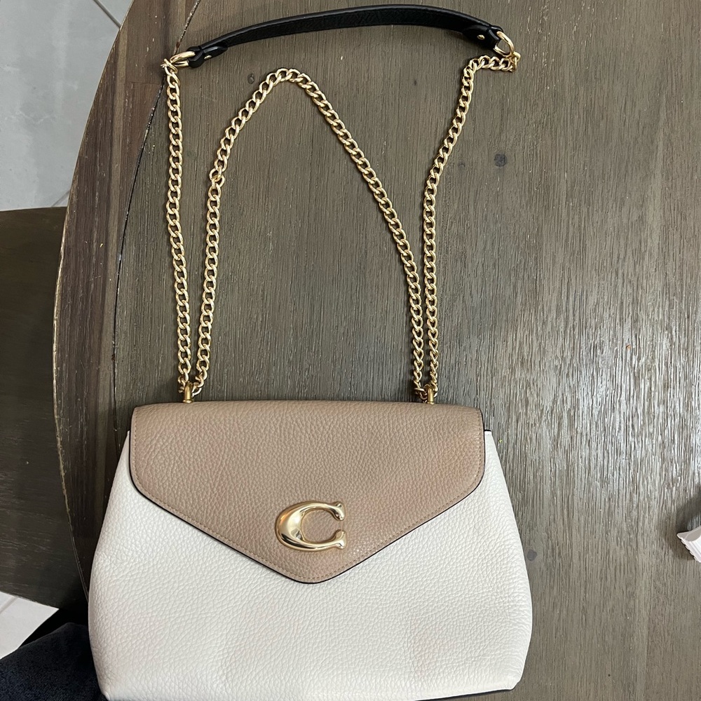 Coach colorblock crossbody chain